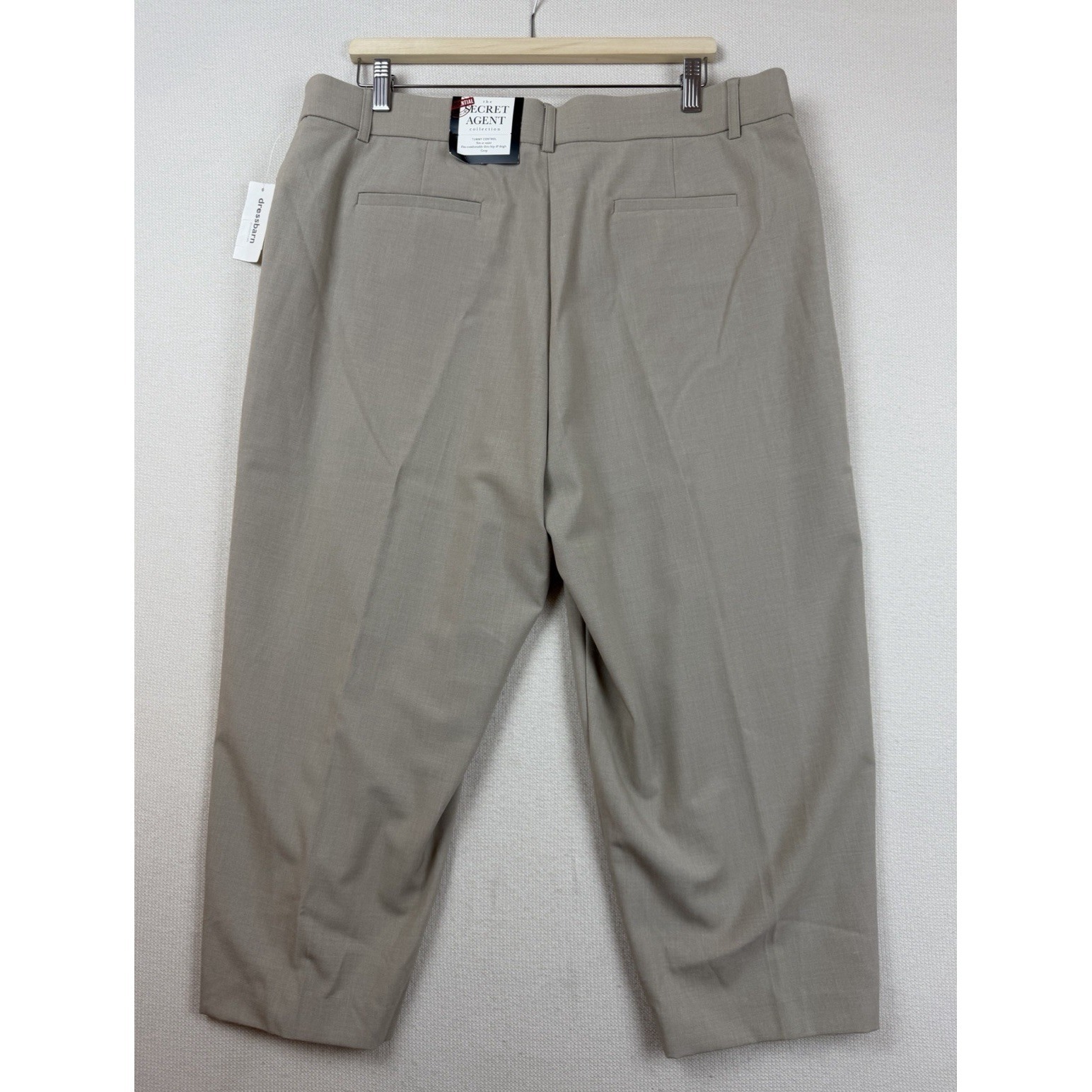 Nwt Dress Barn Roz & Ali Secret Agent Tummy Control Crop Pants Size 16w Stretch — image 2 of 8